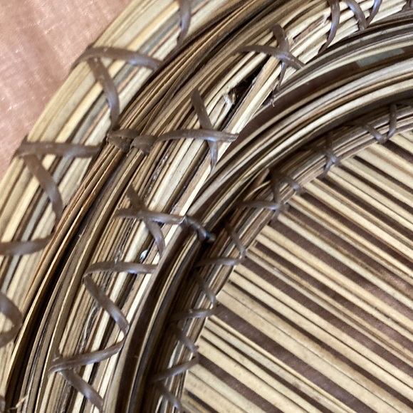 🌲 pine needle tray basket bar tray wall decor cottage core rustic coastal maine - Picture 4 of 12